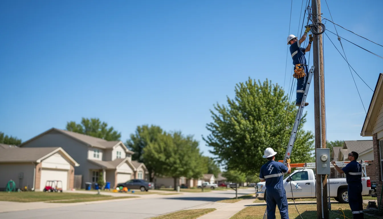Residential electrician providing installation services in New York Mills, MN